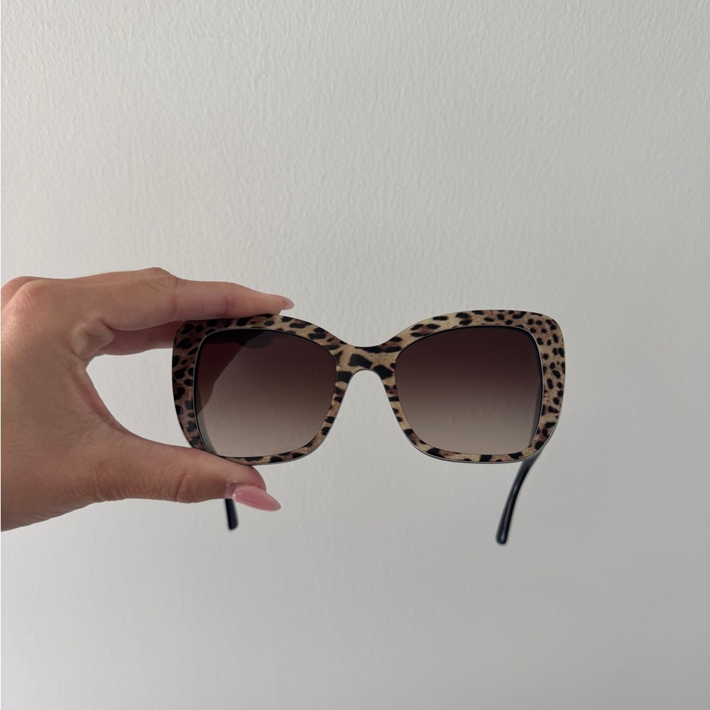 DOLCE & GABBANA Leopard Print Sunglasses - Picture 6 of 15